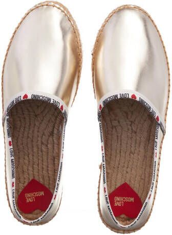 Love Moschino Espadrilles Rope in goud