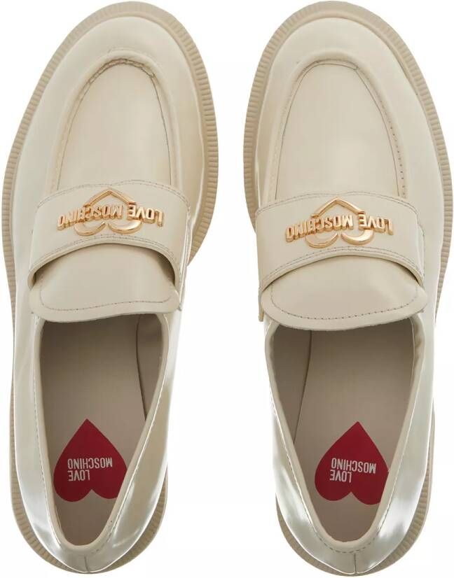 Love Moschino Loafers & ballerina schoenen City Love in crème