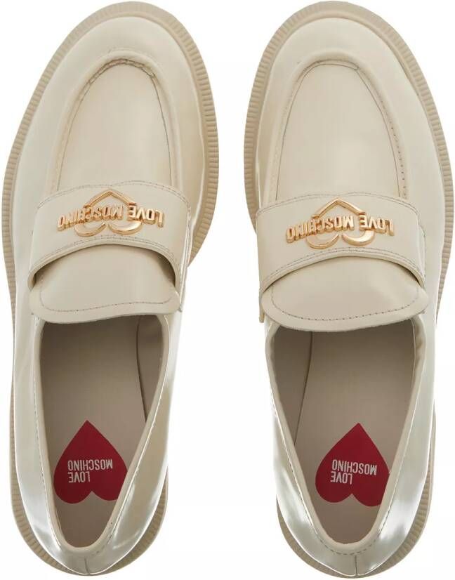 Love Moschino Loafers City Love in crème