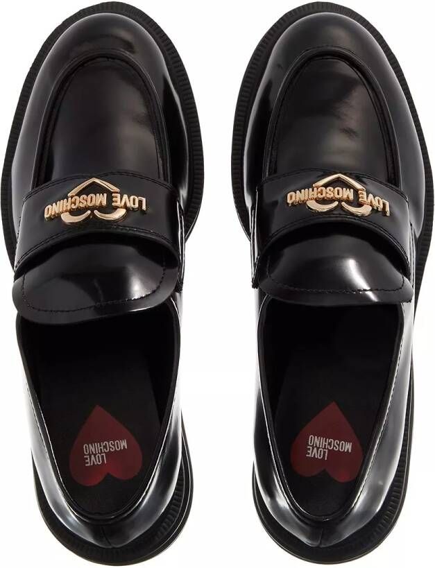 Love Moschino Loafers City Love in zwart