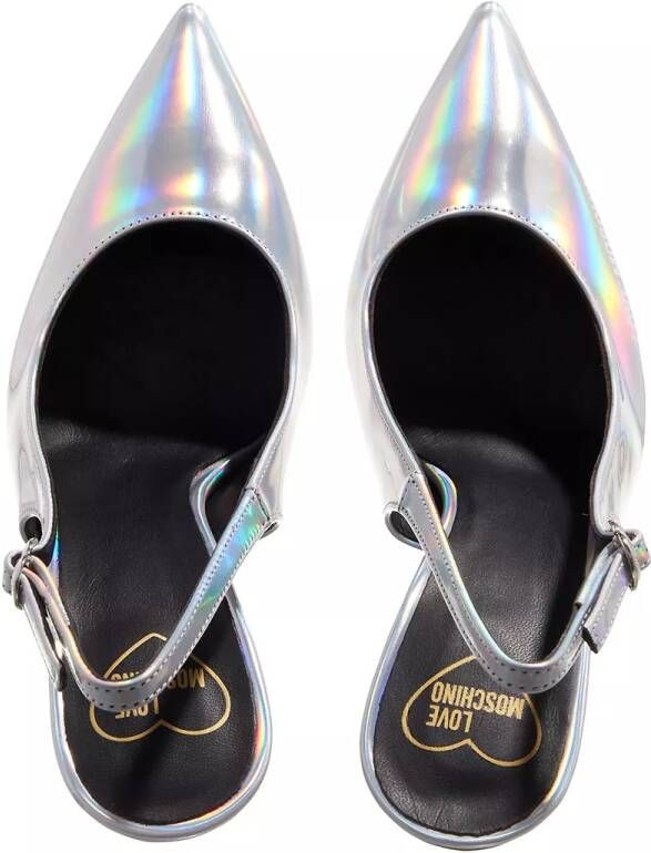 Love Moschino Pumps & high heels Rubber Logo in zilver