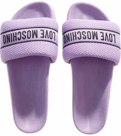 Love Moschino Slippers Slides in paars