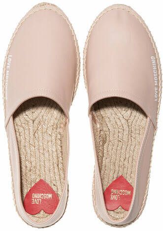 Love Moschino Espadrilles Scarpad Espam35 Vitello in poeder roze