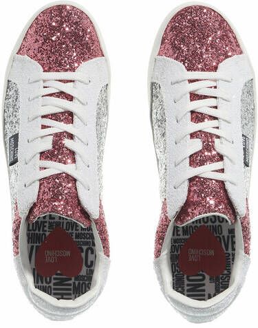 Love Moschino Sneakers Sneakerd Cassetta25 Glit in roze