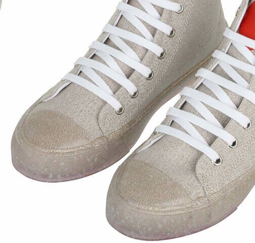 Love Moschino Sneakers Sneakerd Eco30 Lurex in zilver
