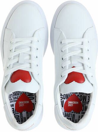 Love Moschino Sneakers Sneakerd Gomma40 Vitello in wit