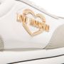 Love Moschino Vetersneakers met Metalen Hartdetail White - Thumbnail 15