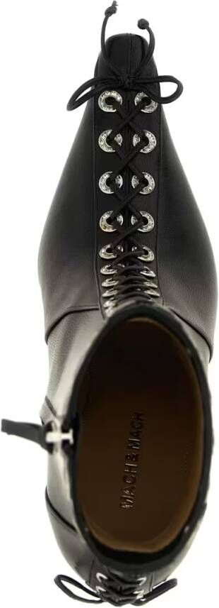 Mach&Mach Boots Crystalized Corset' Ankle Boots in zwart
