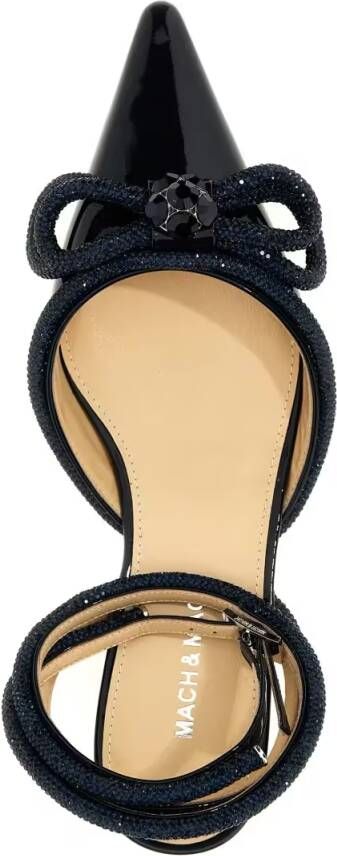 Mach&Mach 'Double Bow' Ballet Flats in zwart