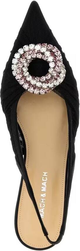 Mach&Mach Hoge hakken 'Galaxy' Slingback in zwart