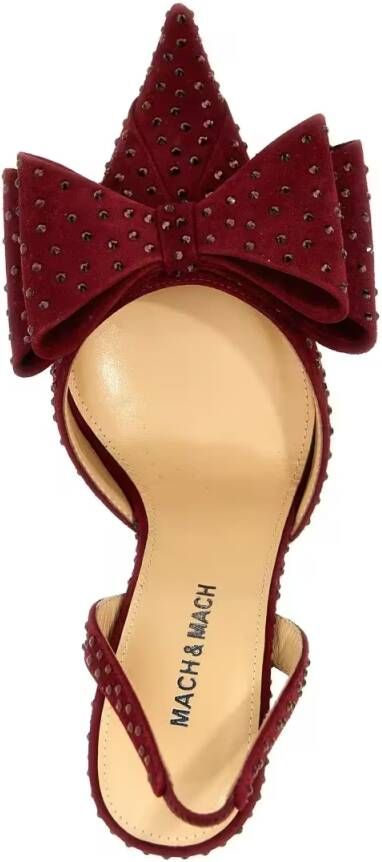 Mach&Mach Hoge hakken 'Le Cadeau' Slingback in rood