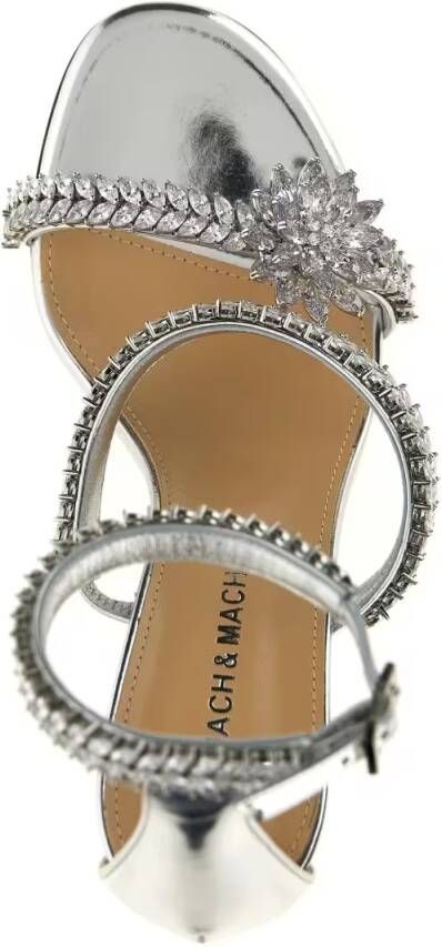 Mach&Mach Sandalen 'Lotus' Sandals in zilver