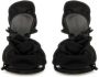 Magda Butrym Sandalen Floral-Embellished Satin Sandals in zwart - Thumbnail 2
