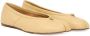 Maison Margiela Beige Leather Tabi Ballerina Flats in beige - Thumbnail 2