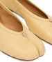Maison Margiela Beige Leather Tabi Ballerina Flats in beige - Thumbnail 3
