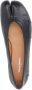 Maison Margiela Black Leather Tabi Ballerinas With Signature Detai in zwart - Thumbnail 3