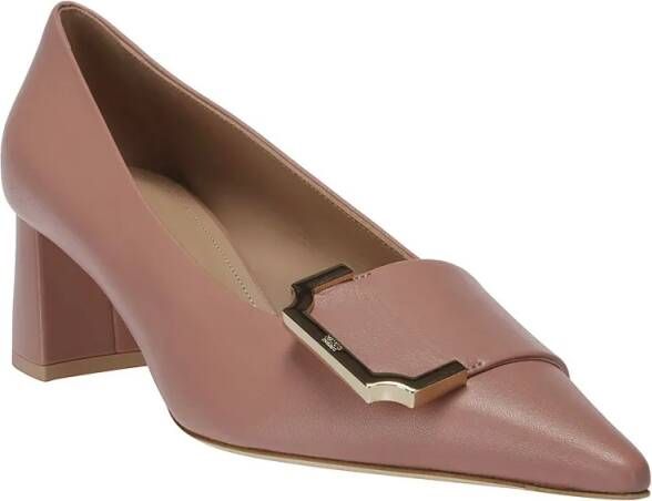 Malone Souliers Hoge hakken Pink Leather Pumps in roze
