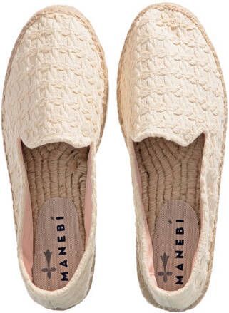 Manebi Espadrilles double sole espadrilles in crème