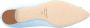 Manolo Blahnik Hangisi Flat Blue in blauw - Thumbnail 3
