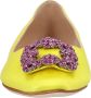 Manolo Blahnik Hangisi Flat Yellow in geel - Thumbnail 2