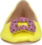 Manolo Blahnik Hangisi Flat Yellow in geel - Thumbnail 3