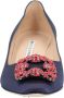 Manolo Blahnik Hoge hakken Hangisi 050 Pump Blue in blauw - Thumbnail 2