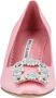 Manolo Blahnik Hoge hakken Hangisi 070 Pump Pink in roze - Thumbnail 3