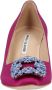 Manolo Blahnik Hoge hakken Hangisi 070 Pump Pink in roze - Thumbnail 3