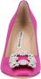 Manolo Blahnik Hoge hakken Hangisi 090 Pump Pink in roze - Thumbnail 2