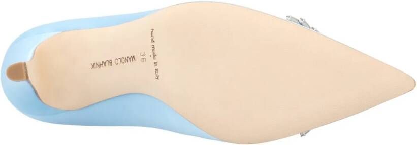 Manolo Blahnik Hoge hakken Palos 090 Pump Blue in blauw