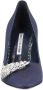 Manolo Blahnik Hoge hakken Pluma Fabio Satin 105 Pump Purple in paars - Thumbnail 2