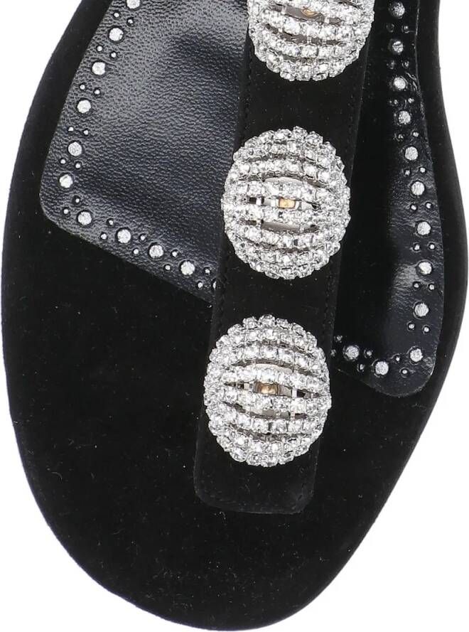 Manolo Blahnik Sandalen "Hobela" Flip-Flop Sandals in zwart