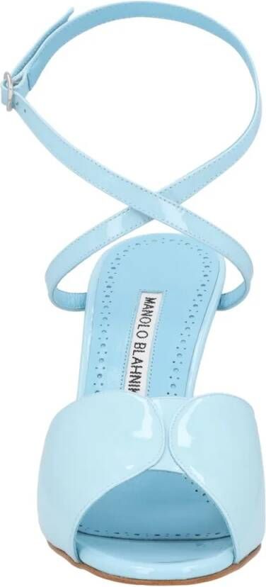 Manolo Blahnik Sandalen Hourani 105 Sandal Blue in blauw