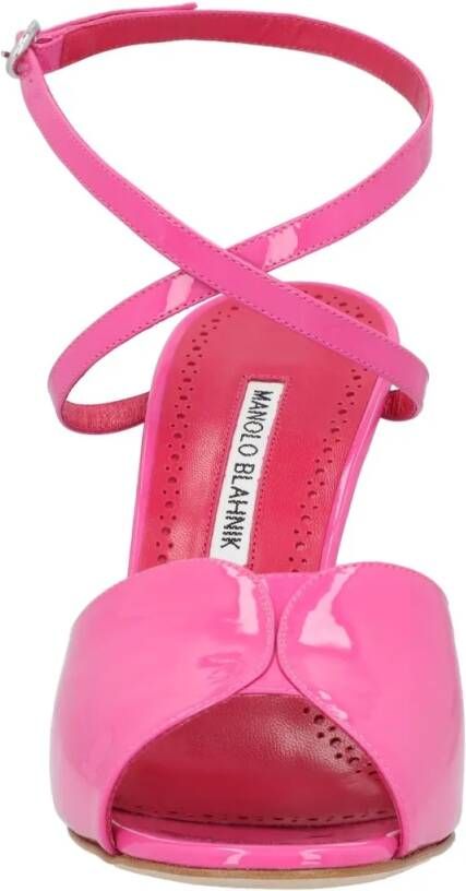 Manolo Blahnik Sandalen Hourani 105 Sandal Pink in roze