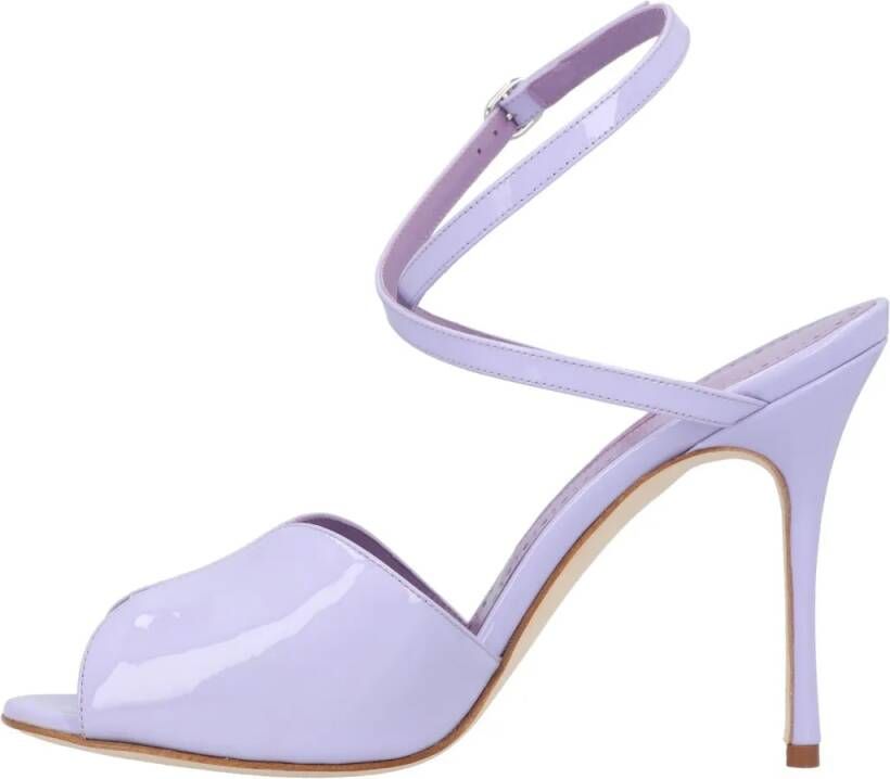 Manolo Blahnik Sandalen Hourani 105 Sandal Purple in paars