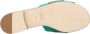 Manolo Blahnik Sandalen Martamod Flat Green in groen - Thumbnail 3