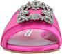 Manolo Blahnik Sandalen Martamod Flat Purple in roze - Thumbnail 2