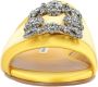 Manolo Blahnik Sandalen Martamod Flat Yellow in geel - Thumbnail 2