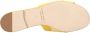 Manolo Blahnik Sandalen Martamod Flat Yellow in geel - Thumbnail 3