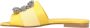 Manolo Blahnik Sandalen Martamod Flat Yellow in geel - Thumbnail 4