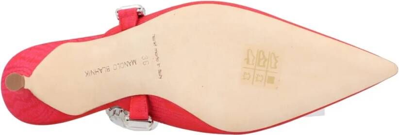 Manolo Blahnik Slippers & Mules Humibamu 050 Black in rood