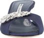 Manolo Blahnik Slippers & Mules Lumada Fabio 050 Mule Blue in blauw - Thumbnail 2