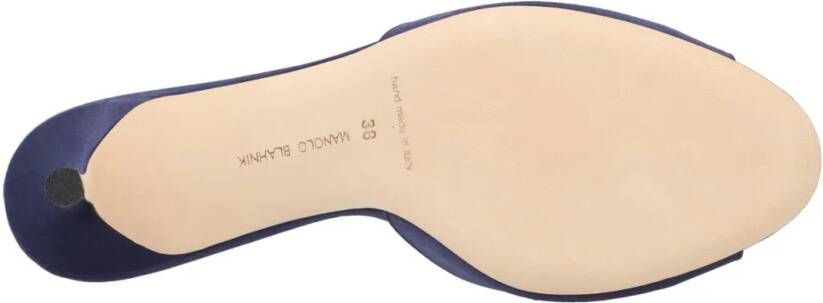 Manolo Blahnik Slippers & Mules Lumada Fabio 050 Mule Blue in blauw
