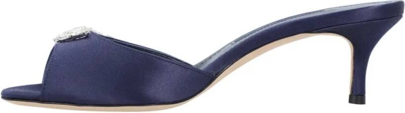 Manolo Blahnik Slippers & Mules Lumada Fabio 050 Mule Blue in blauw
