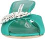 Manolo Blahnik Slippers & Mules Lumada Fabio 050 Mule Green in groen - Thumbnail 2