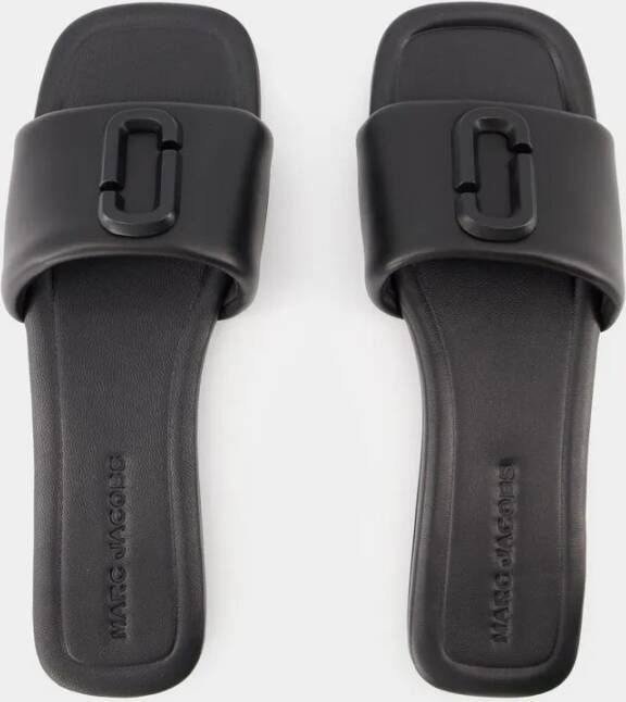 Marc Jacobs Sandalen The J Marc Sandals Leather Black in zwart