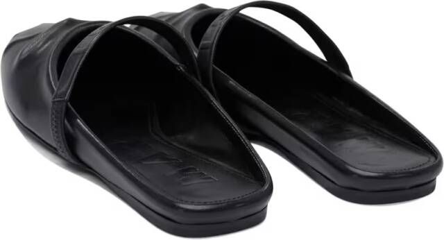 Marni "Little Bow" Ballet Flats Sabot in zwart