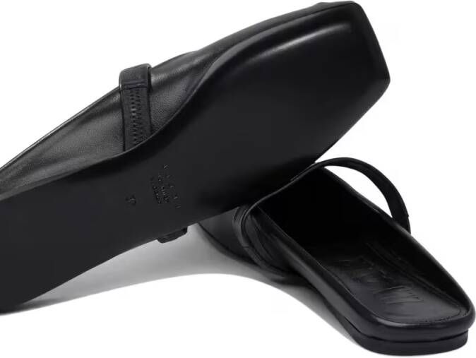 Marni "Little Bow" Ballet Flats Sabot in zwart