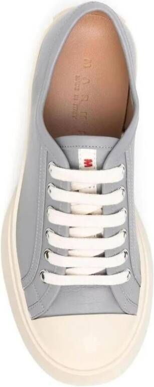 Marni Low-Top Sneakers Calf Leather Sneakers With Rounded Toe in meerkleurig