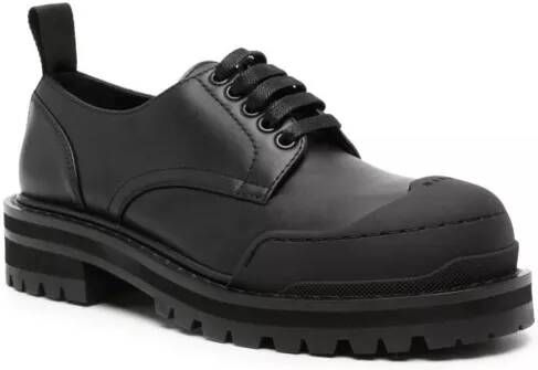 Marni Low-Top Sneakers Logo-Tab Lace-Up Black Shoes in zwart